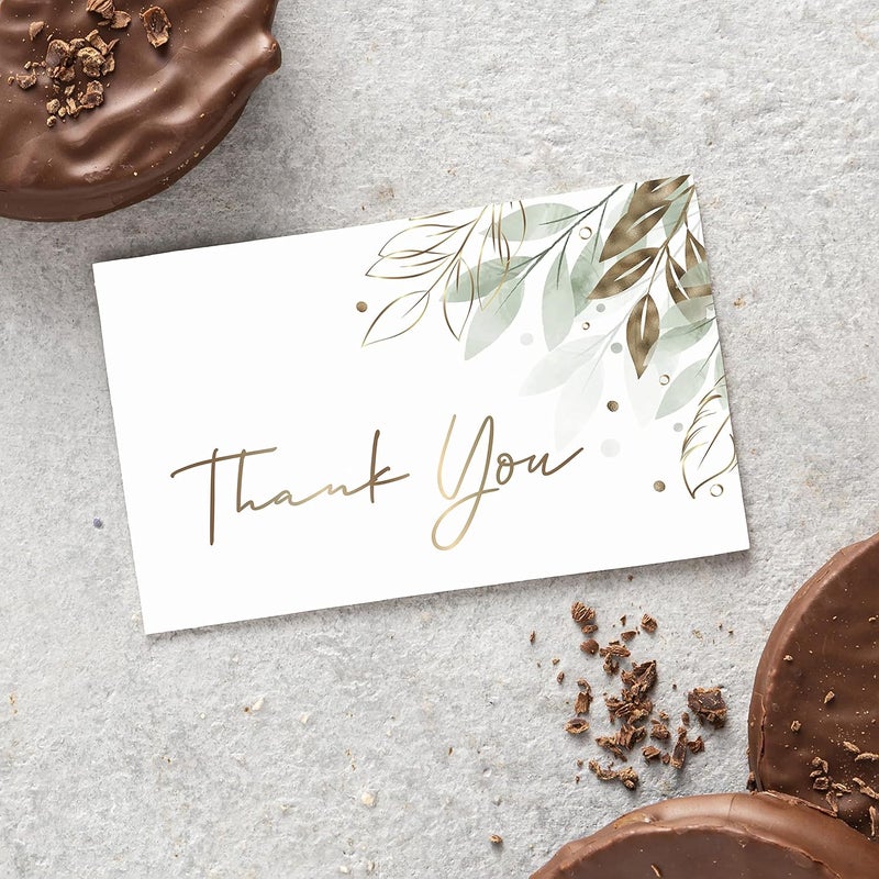 Rousrie Thank You Cards (Pack Of 500) With White Back For Small Business, Return Gifts, Packaging Material, Professional Use (Size – 3.5 inch by 2 inch), Design 6 - Image 4