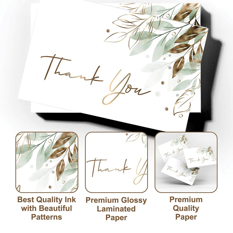 Rousrie Thank You Cards (Pack Of 500) With White Back For Small Business, Return Gifts, Packaging Material, Professional Use (Size – 3.5 inch by 2 inch), Design 6 - Image 2
