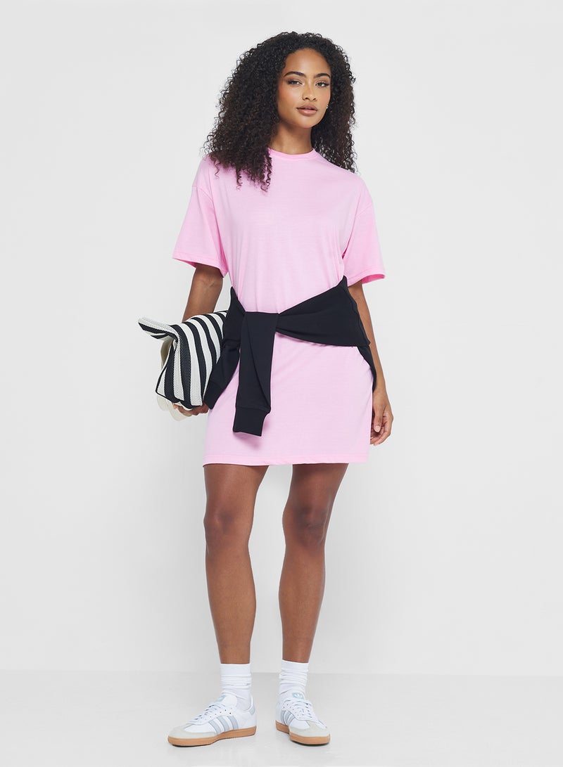 جينجر بيسيكس فستان تي شيرت قطني واسع - Image 4