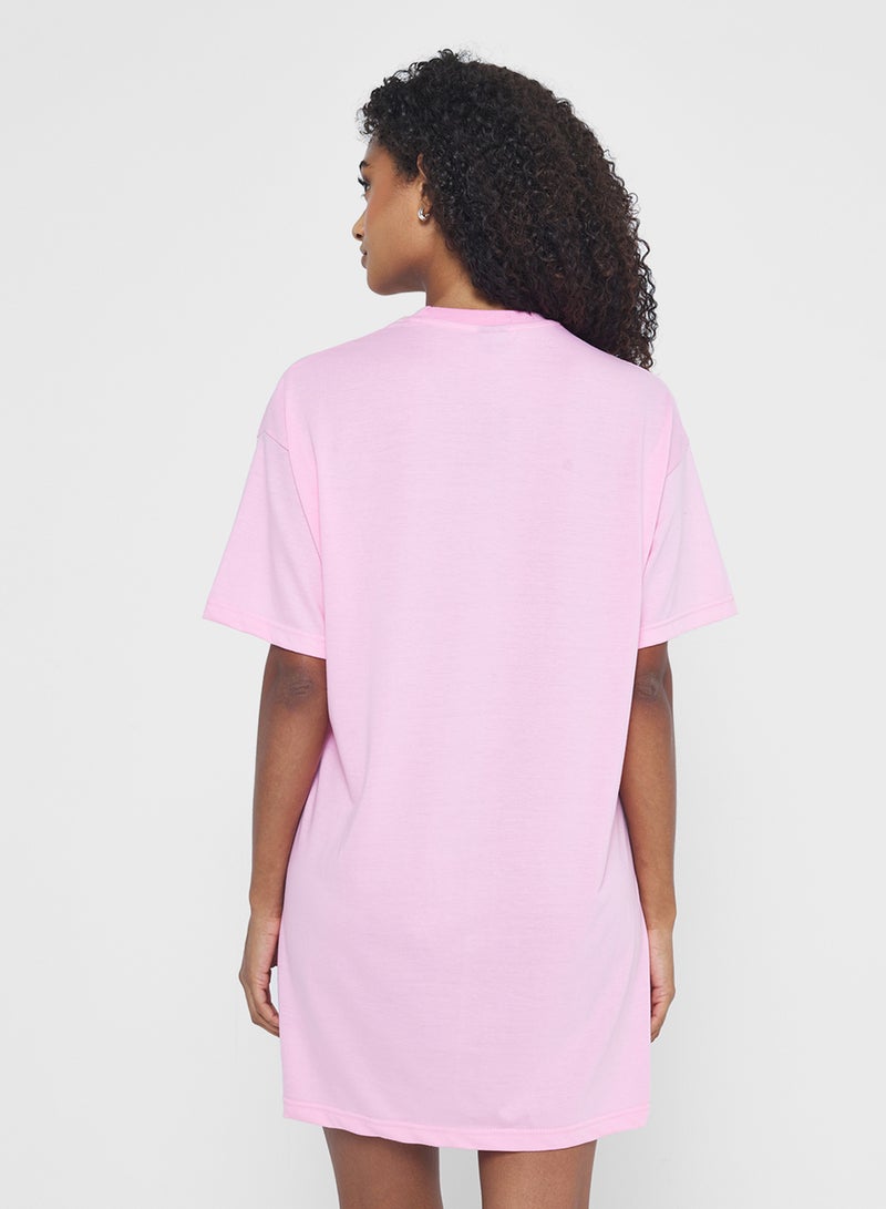 جينجر بيسيكس فستان تي شيرت قطني واسع - Image 2