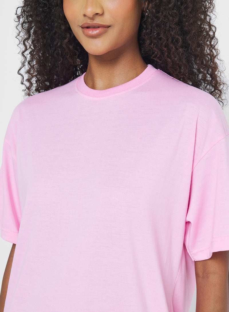 جينجر بيسيكس فستان تي شيرت قطني واسع - Image 3