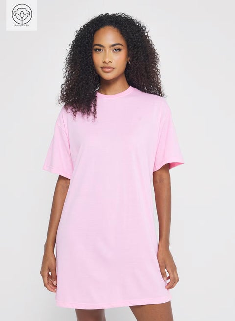 فستان تي شيرت قطني واسع