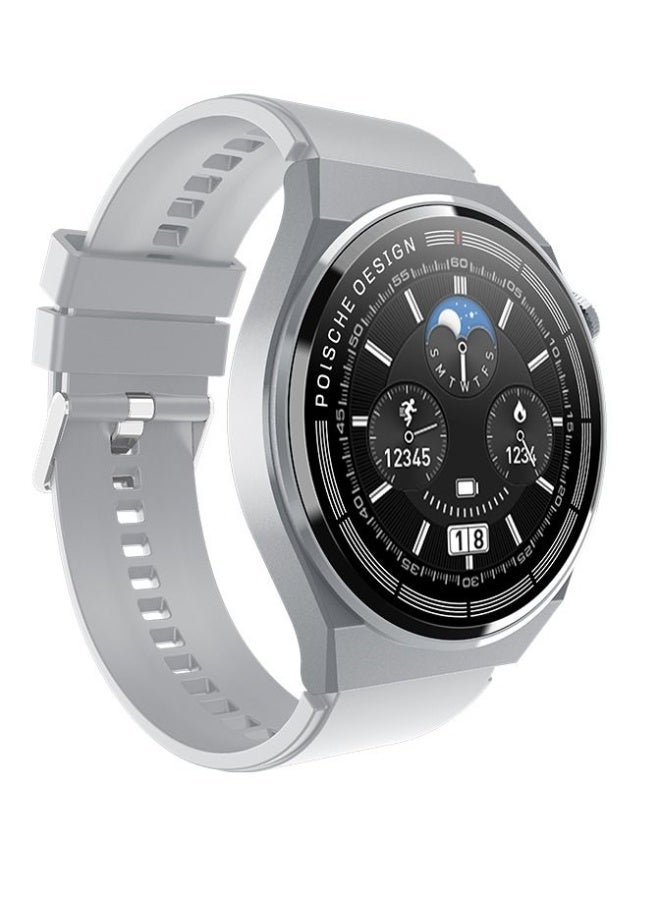 AROAQ Porsche Design GT3 MAX Smartwatch 1.45″ HD Round Display, BP Monitor, SpO2, NFC, Heart Rate, Fitness Tracker, Waterproof – Gray - Image 1