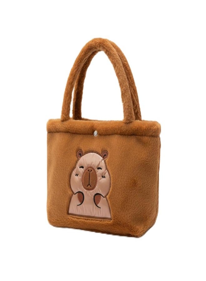 Capybara Plush Tote Bag for Women - 11.8x7.9 Inch Animal Capybara Wallet Style Outdoor Casual Capybara Wallet Bag women gift - Image 1