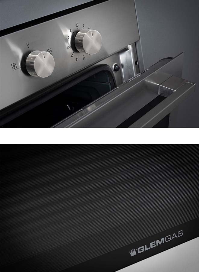GLEMGAS Builtin Gas Oven 89.7CM Stainless Steel - Image 4