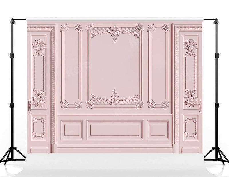 Kate 88ft Light Pink Empty Room Photo Backdrop Classic Interior Wedding Photography Background Photo Studio Props for Photographers