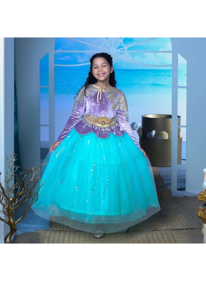 Ariel Costume Golden Princess Ariel Prestige Dress-Up M 7-8 - Image 1