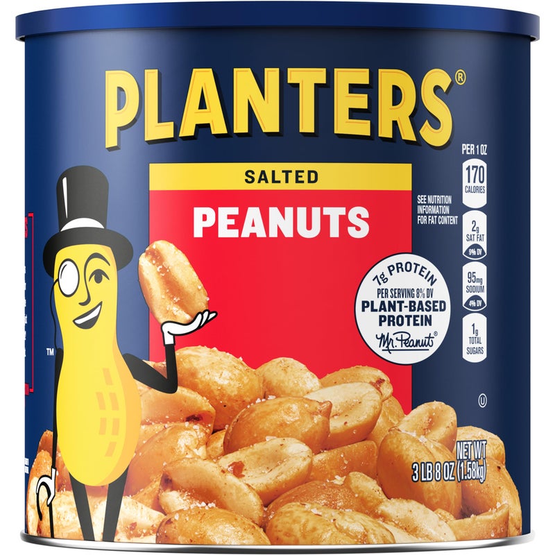 Planters Salted Peanuts 56 oz Canister - Image 3