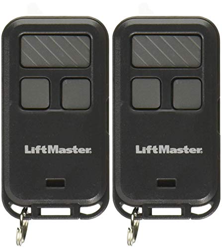 LiftMaster 890max Mini Key Chain Garage Door Opener Remote, 2.5" Long x 1.25" Wide x 1/2" Thick, Black with Gray Buttons Pack of 2 - Image 3