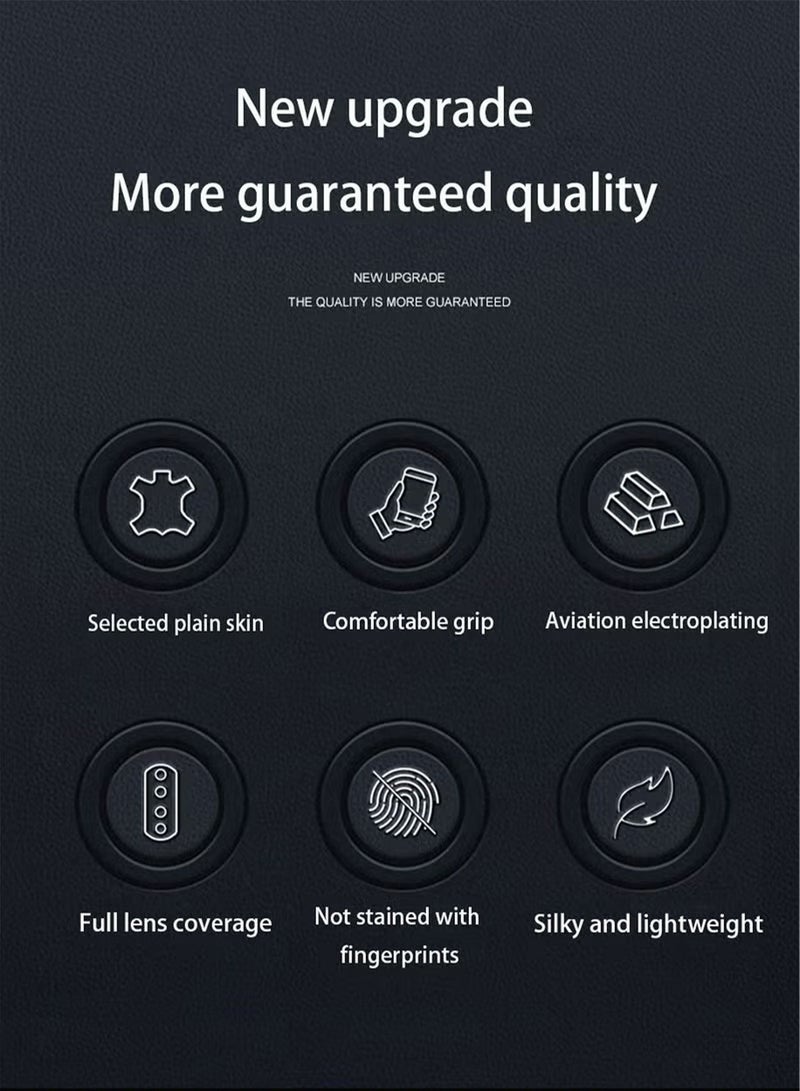 X-level Honor 90 Pro Case Cover with TPU Leather Camera Metal Len Protector 3 in 1 Anti-Scratch Anti-drop Anti-fingerprint slim light Protective Shockproof Back Cover For Honor 90 Pro Mobile Phone Accessory - Image 2