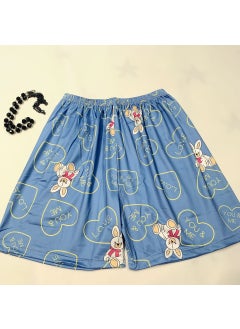Summer Cartoon Sleep Shorts Women Casual Home Wear Love Big Ear Rabbit Shorts