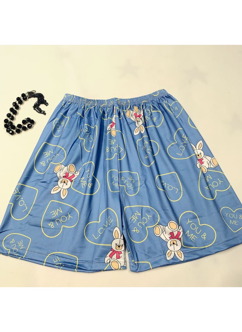 Generic - Summer Cartoon Sleep Shorts Women Casual Home Wear Love Big Ear Rabbit Shorts - Image 1
