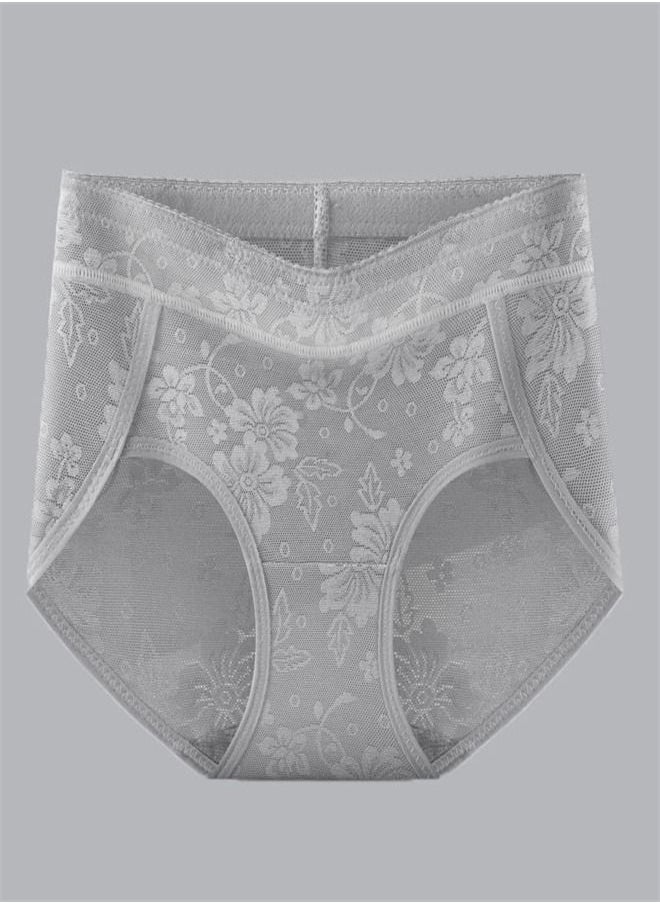 Loquat - Low Waist Corset Hip Lifting Shaping Pants Grey - Image 1