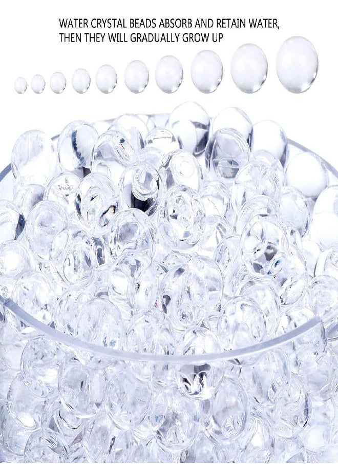 Treela - 60000 Pcs Clear Water Gel for Vases Transparent Gel Beads Vase Filler Bead Wedding Centerpiece Floral Decoration(Clear, 9-11 mm) - Image 1