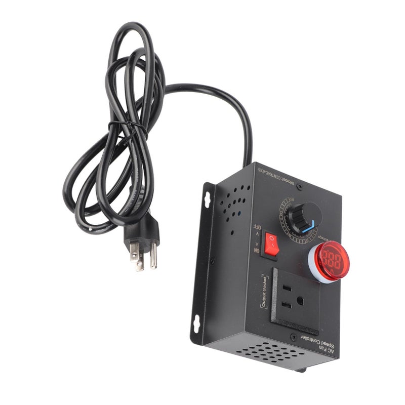 18A SCR Variable Speed Fan Motor Controller Stepless Regulation Voltage Regulator for Electric Tools Fans Easy Installation - Image 5