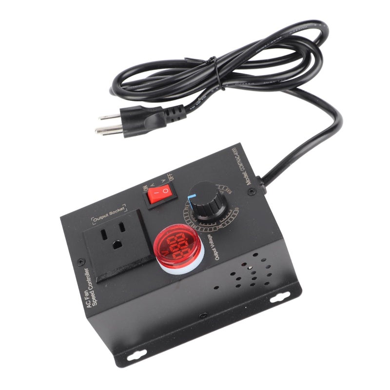 18A SCR Variable Speed Fan Motor Controller Stepless Regulation Voltage Regulator for Electric Tools Fans Easy Installation - Image 2