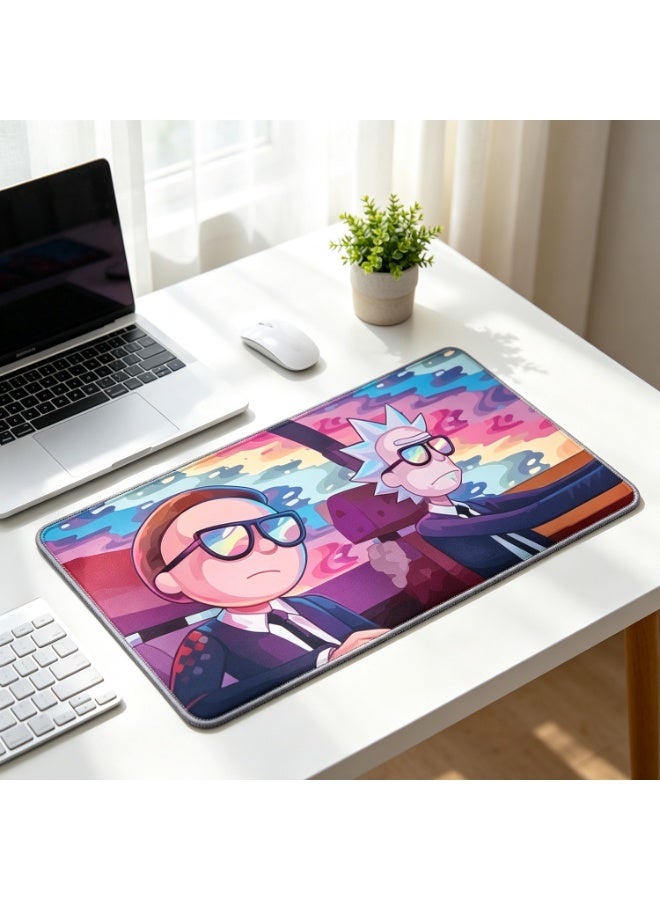 Rick And Morty Gaming Mouse Pad，Cute And Comfortable Computer Mouse Pad Wrist Support With Non-Slip Pu Base For Desktop Laptop Gaming Office,800mm*300mm - Image 5