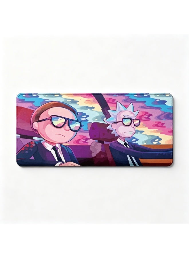 Rick And Morty Gaming Mouse Pad，Cute And Comfortable Computer Mouse Pad Wrist Support With Non-Slip Pu Base For Desktop Laptop Gaming Office,800mm*300mm - Image 1