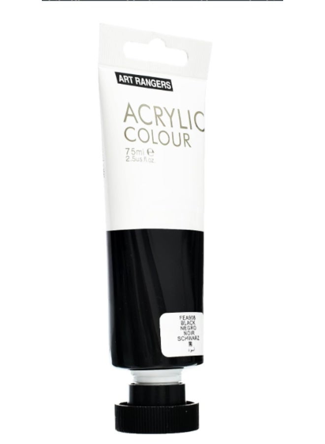 ART RANGERS Acrylic Tube Black 75 ml - Image 1