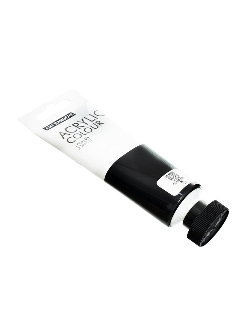 ART RANGERS Acrylic Tube Black 75 ml - Image 2