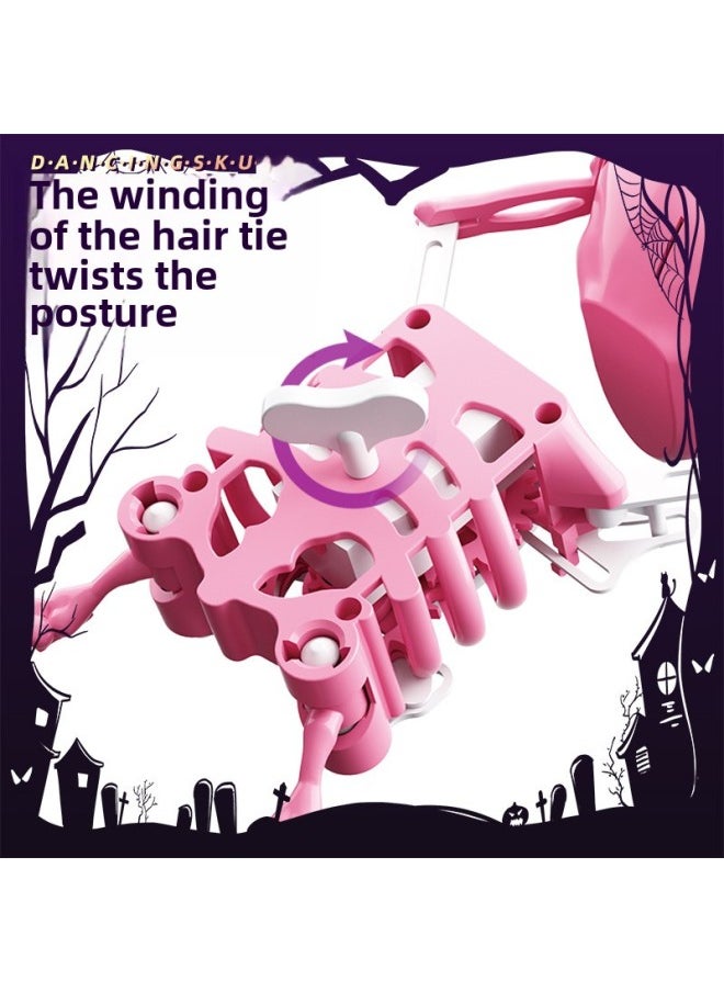 null - Shake Sound Explosions Skull Man Dancing Swing Coil Internet Celebrous 3D Printing Fun Small Toy Skull Toy Ornaments-Color: Dancing Skeleton Man 17cm (color Box) Needs To Be Bagged For Details - Image 1