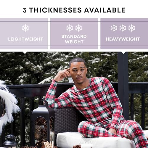 Rocky Thermal Underwear Men Long Johns Men Thermal Underwear Thermals Mens Base Layer Mens Thermals Top and Bottom Set (White, Large, Standard Weight - 185 GSM, One Pack) - Image 5