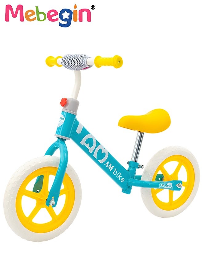 MEBEGIN Kids Balance Bike without Pedal, Lightweight Push Bike with Adjustable Handlebar and Soft Seat, Sturdy No Pedal Bike, Early Learning Interactive Push Bicycle, Toddler Training Bike, Ideal First Bike for Young Riders  - Image 2
