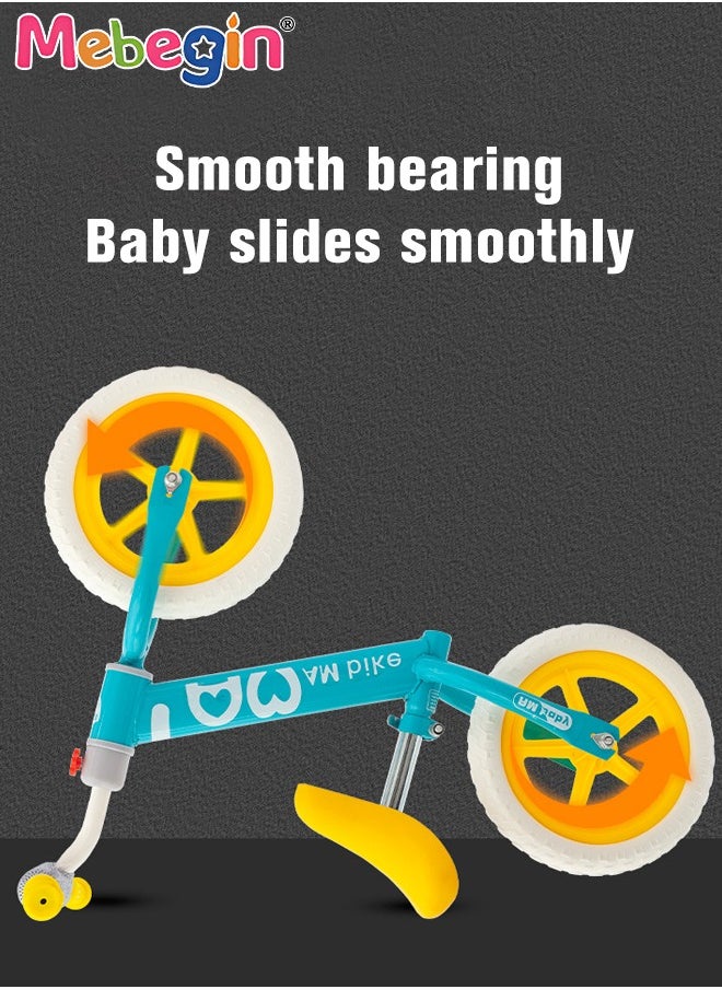 MEBEGIN - Kids Balance Bike without Pedal, Lightweight Push Bike with Adjustable Handlebar and Soft Seat, Sturdy No Pedal Bike, Early Learning Interactive Push Bicycle, Toddler Training Bike, Ideal First Bike for Young Riders - Image 1