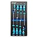 Capri Tools 25000-SS8KMT Kontour Screwdriver Set, 8-Piece with The Mechanics Tray - Image 2