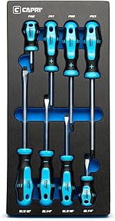 Capri Tools 25000-SS8KMT Kontour Screwdriver Set, 8-Piece with The Mechanics Tray - Image 1