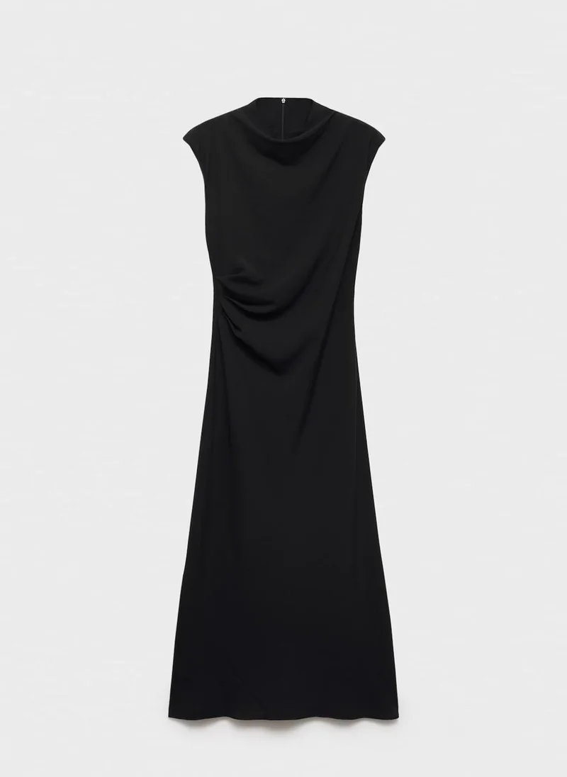 MANGO Sleeveless Midi Dress