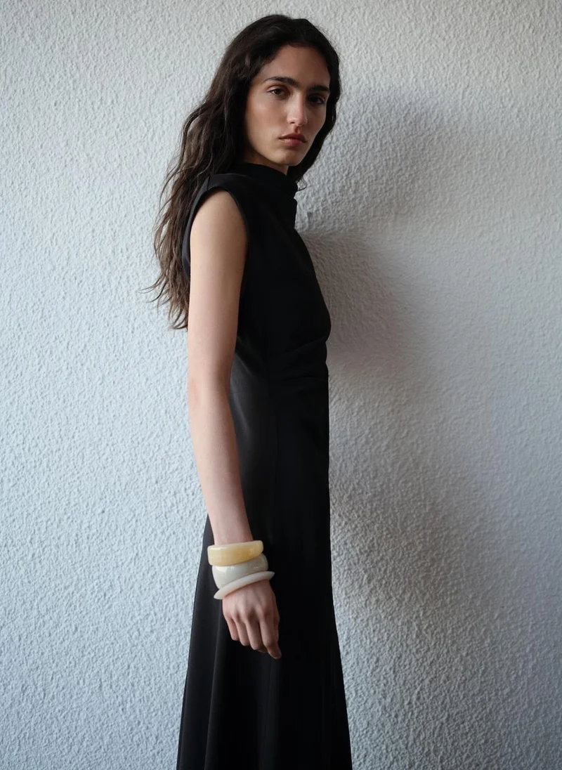 MANGO Sleeveless Midi Dress