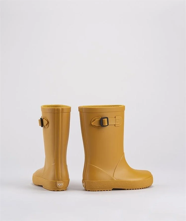 ايجور W10256 Splash Euri Brand Unisex Kids Rain Boots Caramel