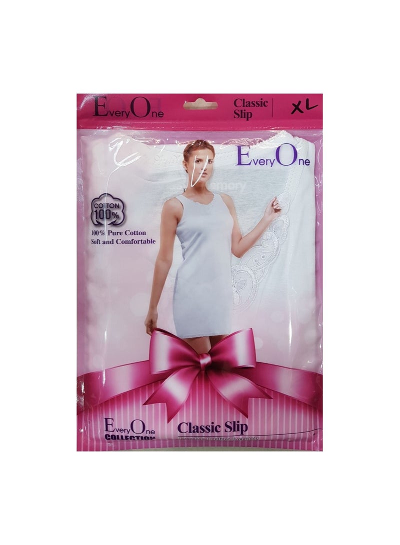 Everyone Cotton Mid Slip Undershirt White for Ladies - Image 2