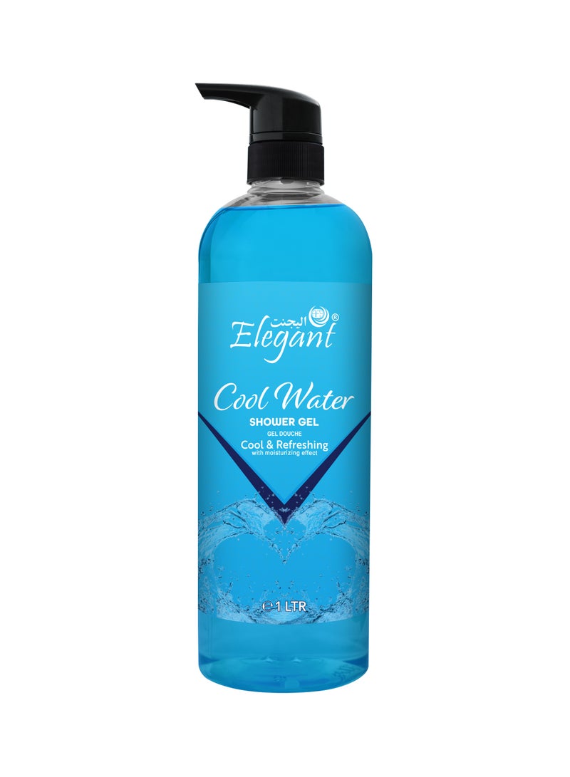 Elegant Cool Water Rejuvenating Shower Gel 1 Liter
