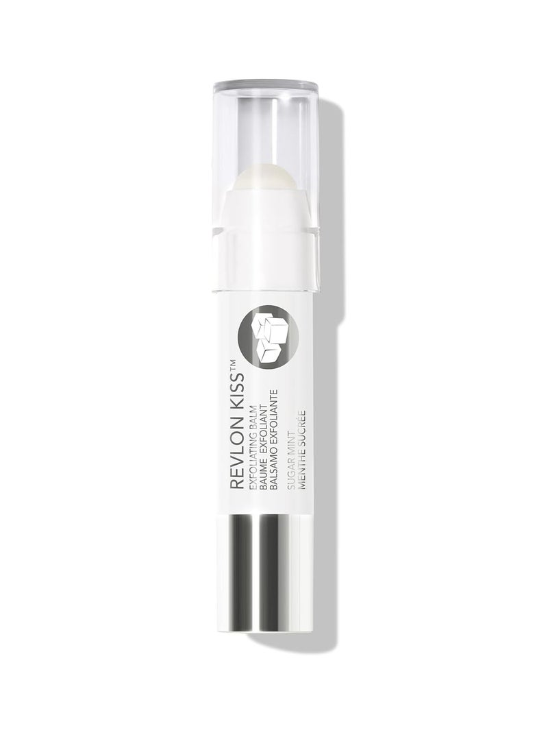Revlon Revlon Kiss Sugar Scrub Exfoliating Lip Balm, 24 Hour Long Lasting Hydration, Sugar Mint, 0.09 oz 