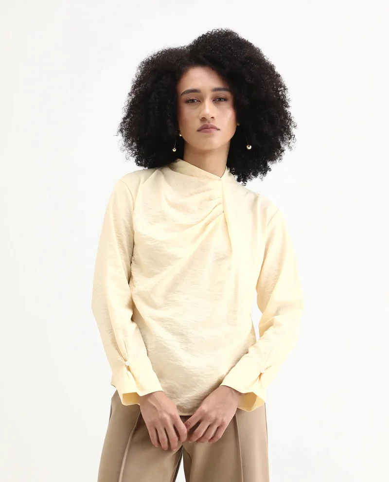 Rareism Women's Full Sleeve Plain Shirt