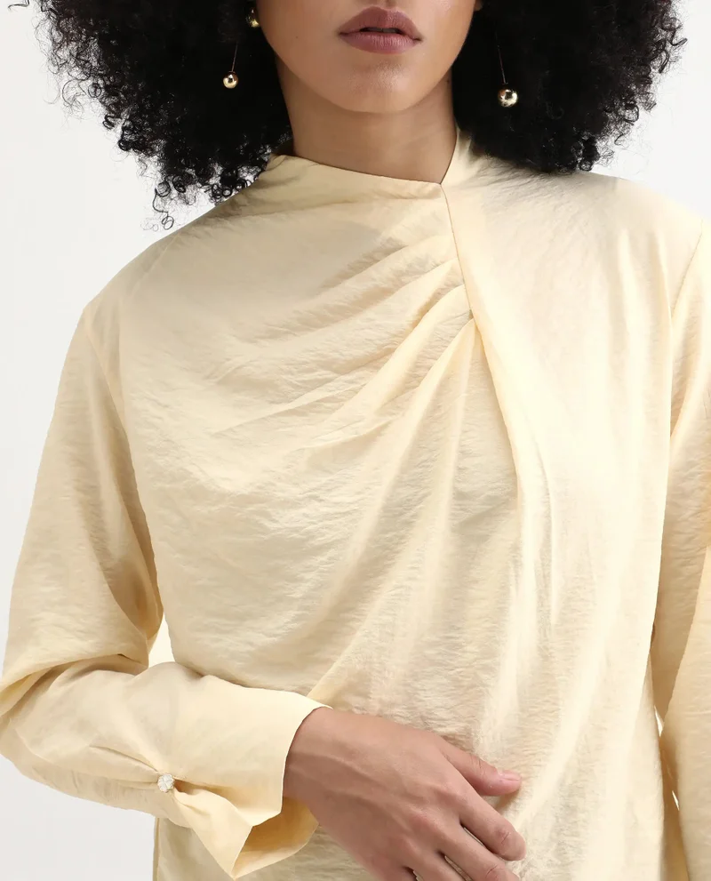 Rareism Women's Full Sleeve Plain Shirt
