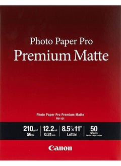 Canon Pm101 Photo Paper Pro Premium Matte (8.5 X 11" 50 Sheets)  - Image 2