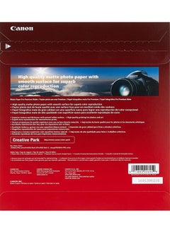 Canon Pm101 Photo Paper Pro Premium Matte (8.5 X 11" 50 Sheets)  - Image 3