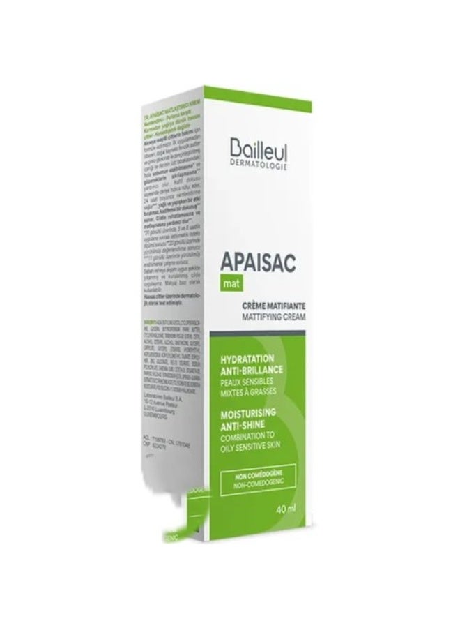 Bailleul Apaisac Mattifying Cream 40ml - Image 2