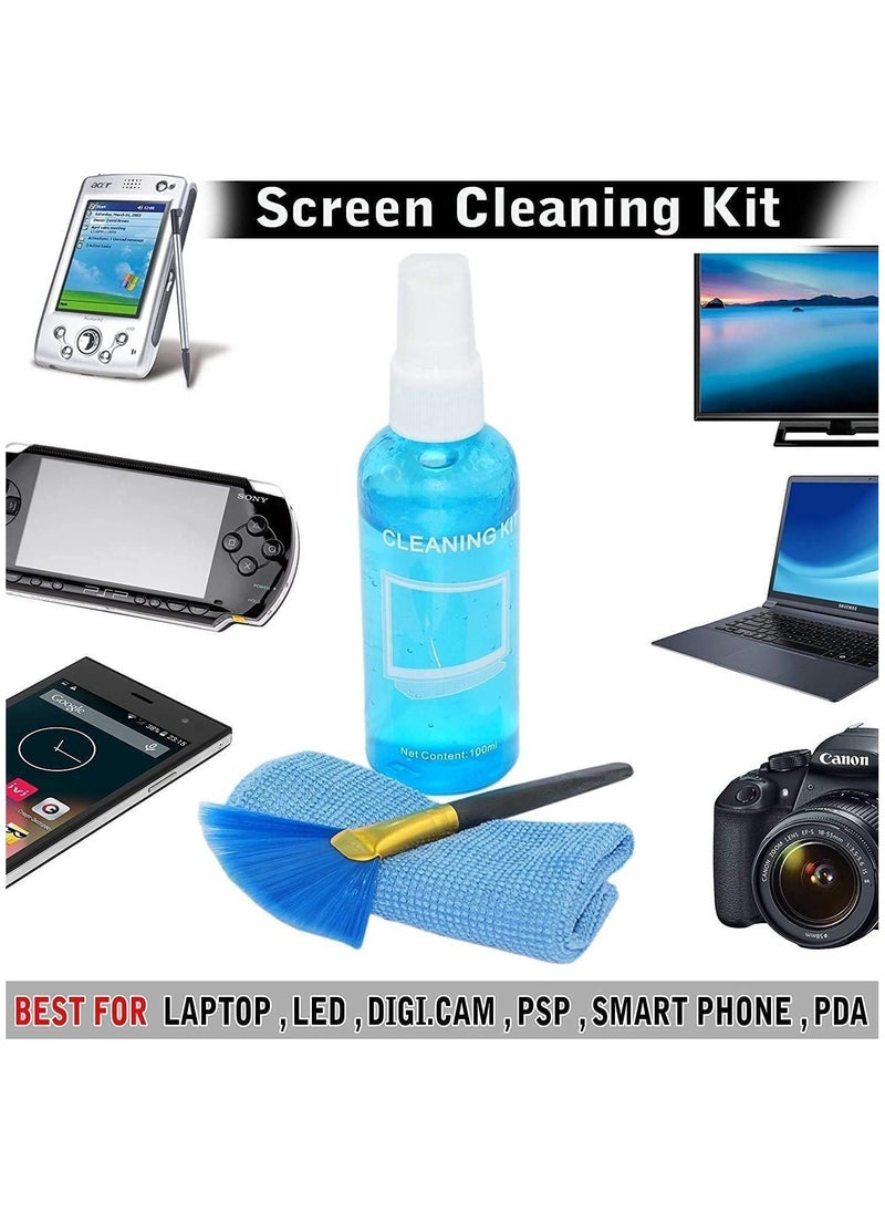 Handboss - LCD Screen Cleaner Kit - Black & White - FH-HB010E - 10ml Liquid Capacity - Microfiber & Plastic - For Laptops, LCD Screens, Lenses & Binoculars - Image 1