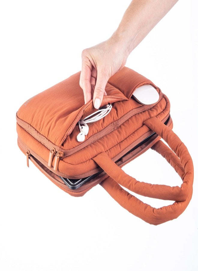 DiverseBee Large Bible Cover with Handles, Carrying Case for Women, Tote Bag, Book Cover, Bible Accessories, Christian Gift (Terracotta) - Image 2