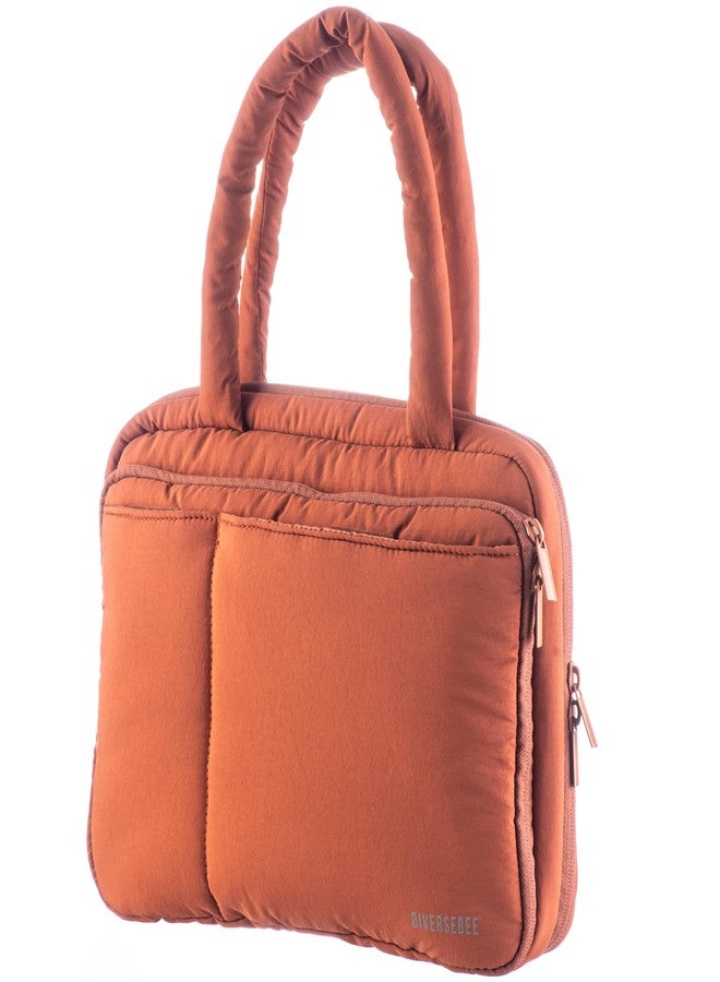 DiverseBee Large Bible Cover with Handles, Carrying Case for Women, Tote Bag, Book Cover, Bible Accessories, Christian Gift (Terracotta) - Image 1