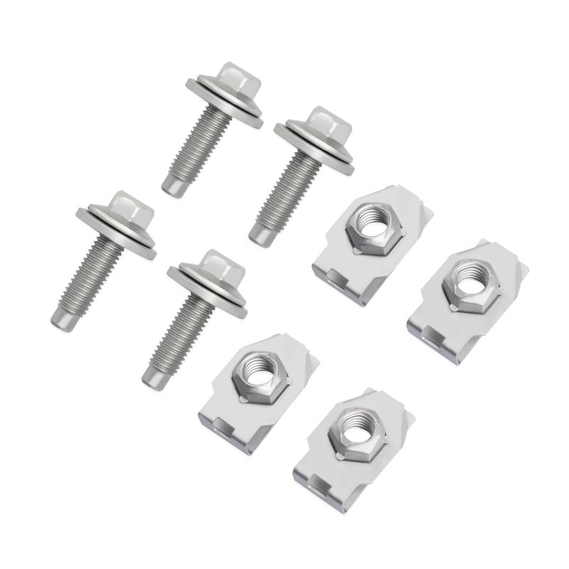Ciuouient Front Skid Plate Filter Nuts & Bolts(Set of 4) Compatible with 2017-2020 Ford F150, 2018-2024 Ford Expedition and 2018-2024 Lincoln Navigator (Replace# 4034A) Bulk storage easy optimized build - Image 1