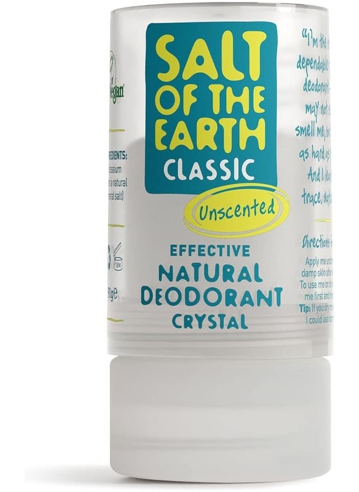 Salt Of The Earth - Salt of the Earth Crystal Classic Deodorant Natural Crystal Deodorant Effective Fragrance Free Vegan Not Tested on Animals - Suitable for Women, Men and Children - 90 g - Image 1