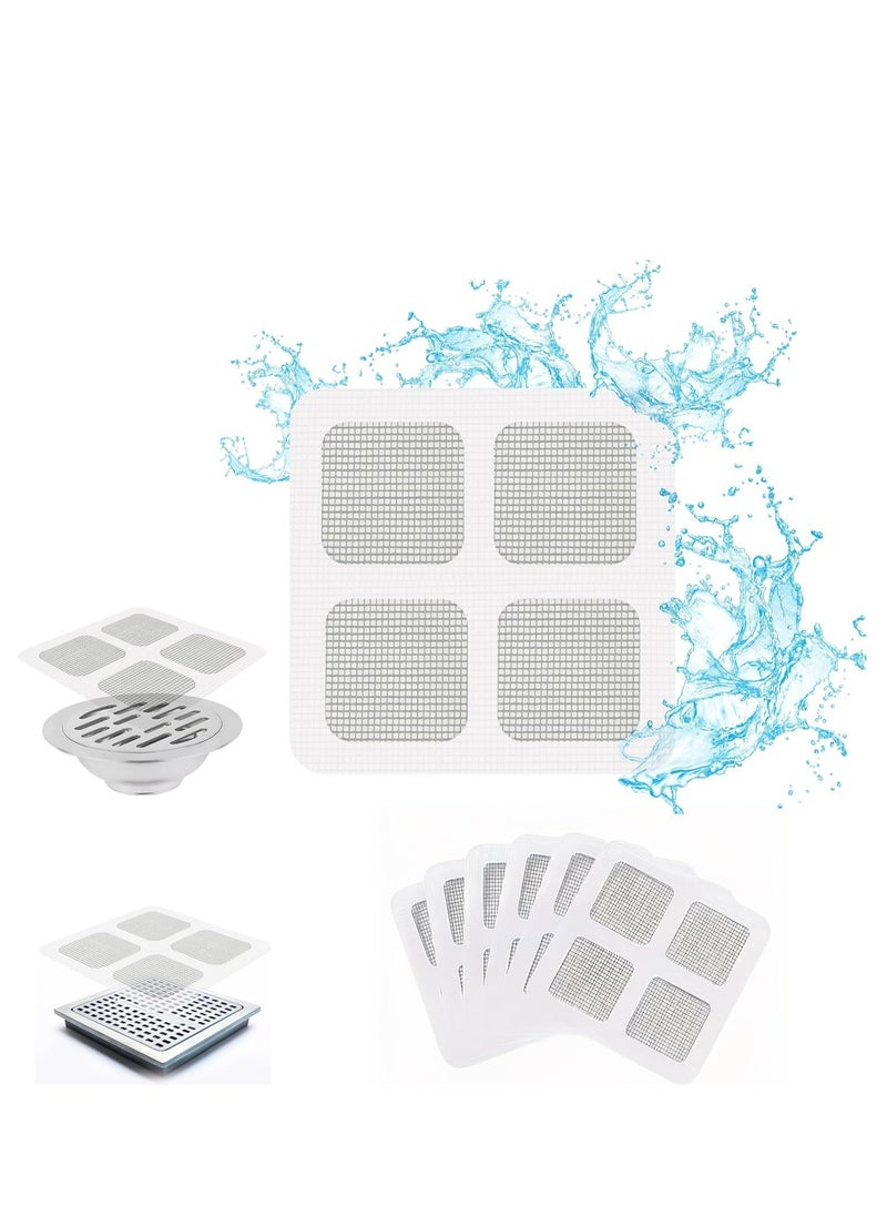 Oasisgalore 30 Pcs Disposable Shower Drain Hair Stickers, Mesh Suction Cup Strainer for Bathroom, Laundry, Kitchen.  - Image 1