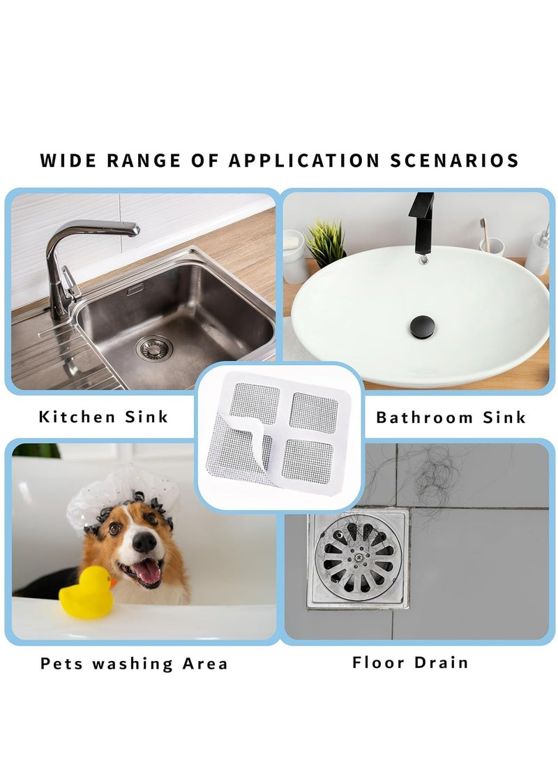 Oasisgalore 30 Pcs Disposable Shower Drain Hair Stickers, Mesh Suction Cup Strainer for Bathroom, Laundry, Kitchen.  - Image 2