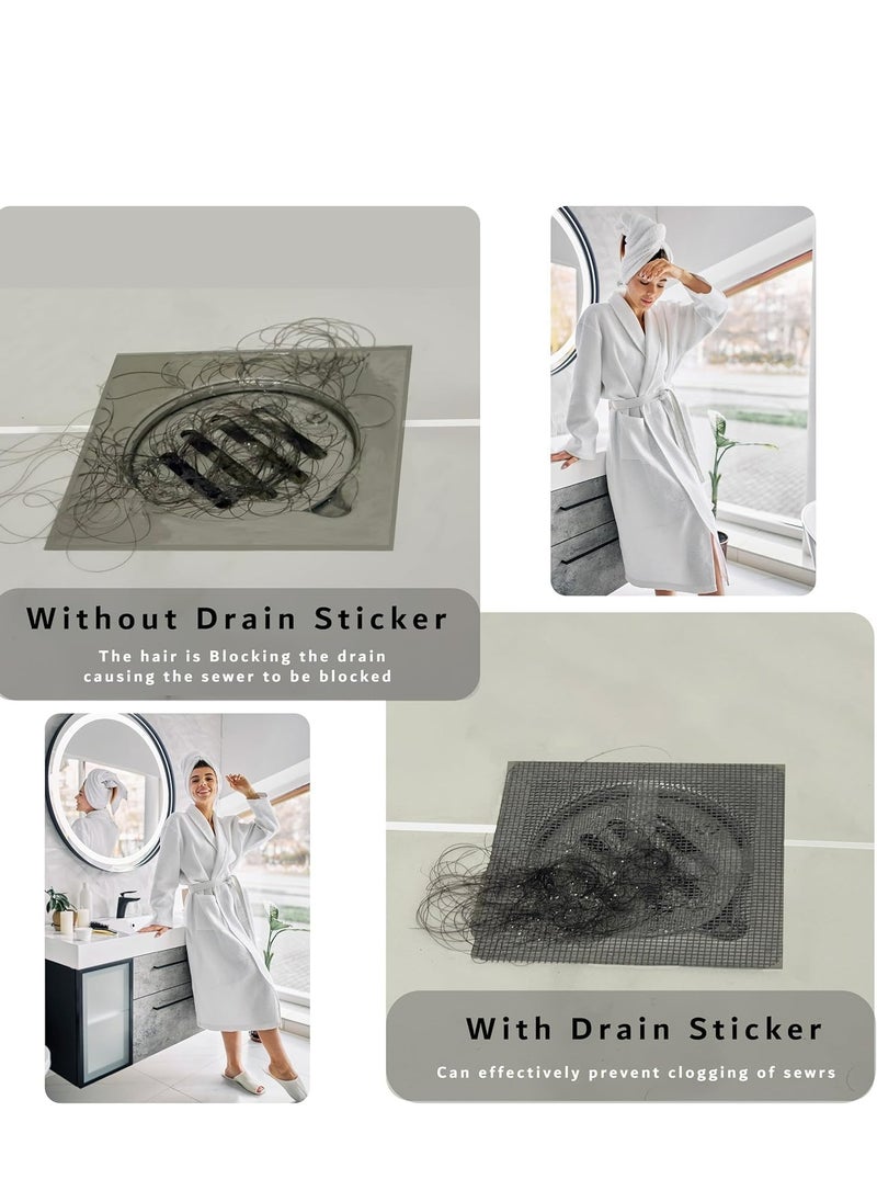 Oasisgalore 30 Pcs Disposable Shower Drain Hair Stickers, Mesh Suction Cup Strainer for Bathroom, Laundry, Kitchen.  - Image 4