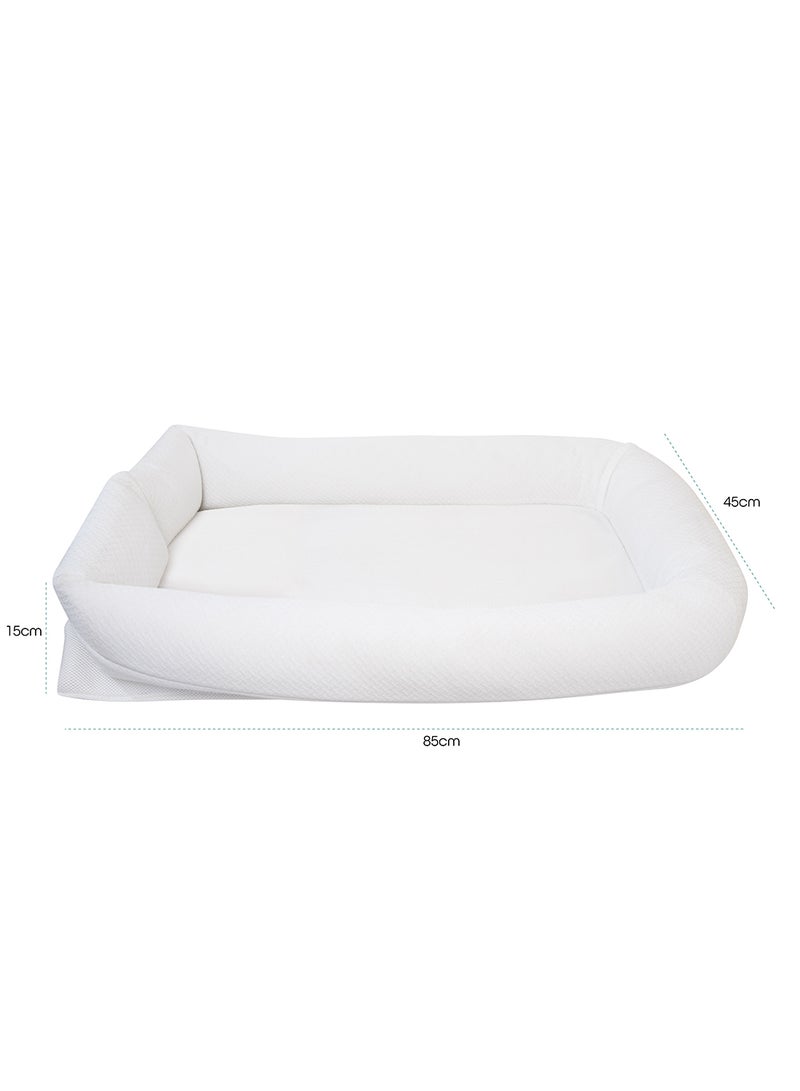 Moon Organic Baby Nest Fabric - White - Image 4